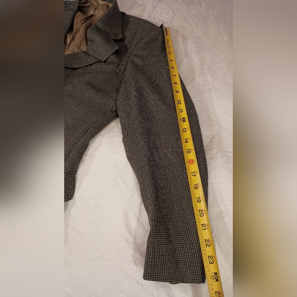 Oscar De La Renta Blazer Jacket Size 39R Brown - Picture 12 of 12